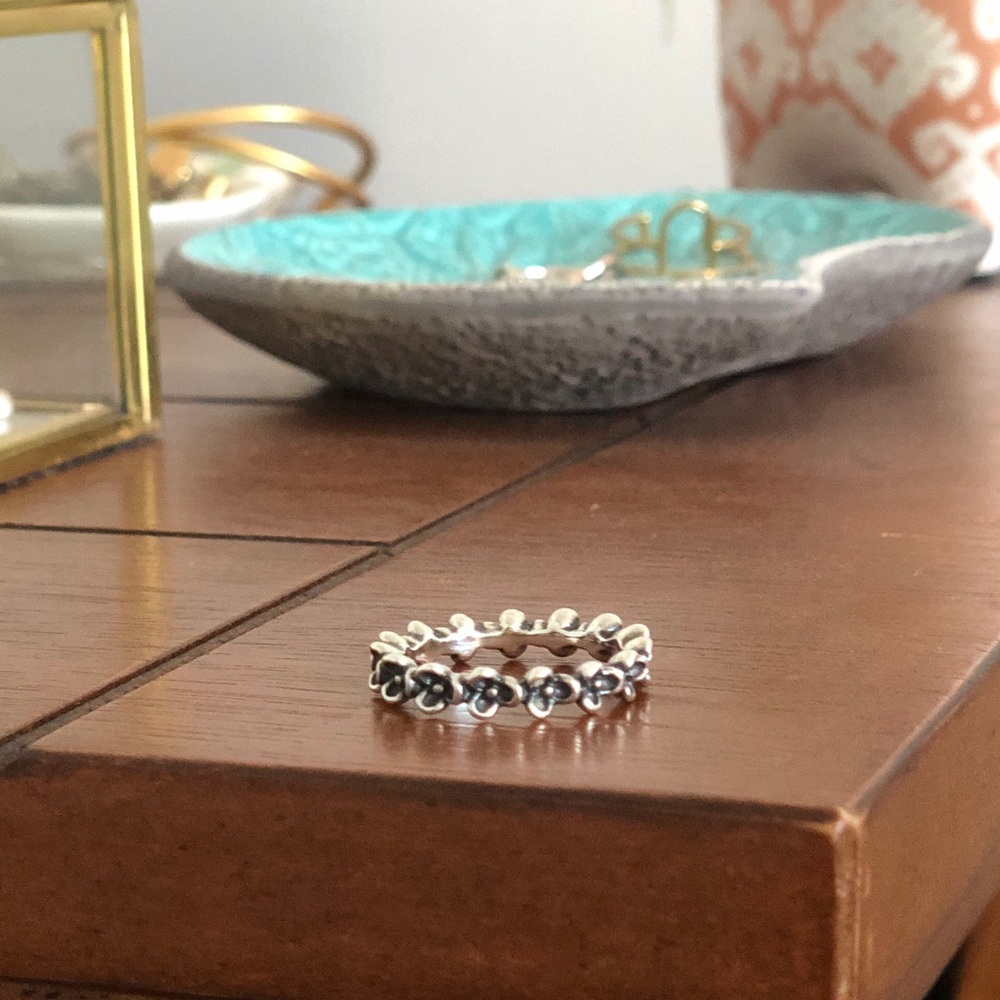Pandora Floral Elegance Sterling Silver Ring
